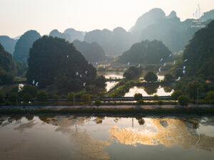 Đàn cò tại khu du lịch Tam Cốc – Giá trị thiên nhiên tạo lợi thế cho bất động sản homestay 3 DJI 0784