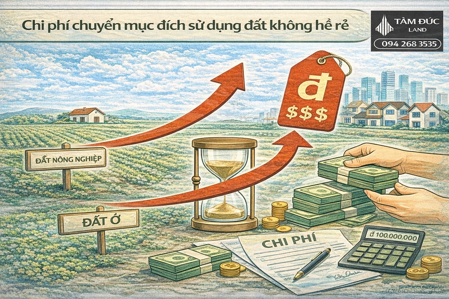 chi phi chuyen muc dich su dung dat khong he re