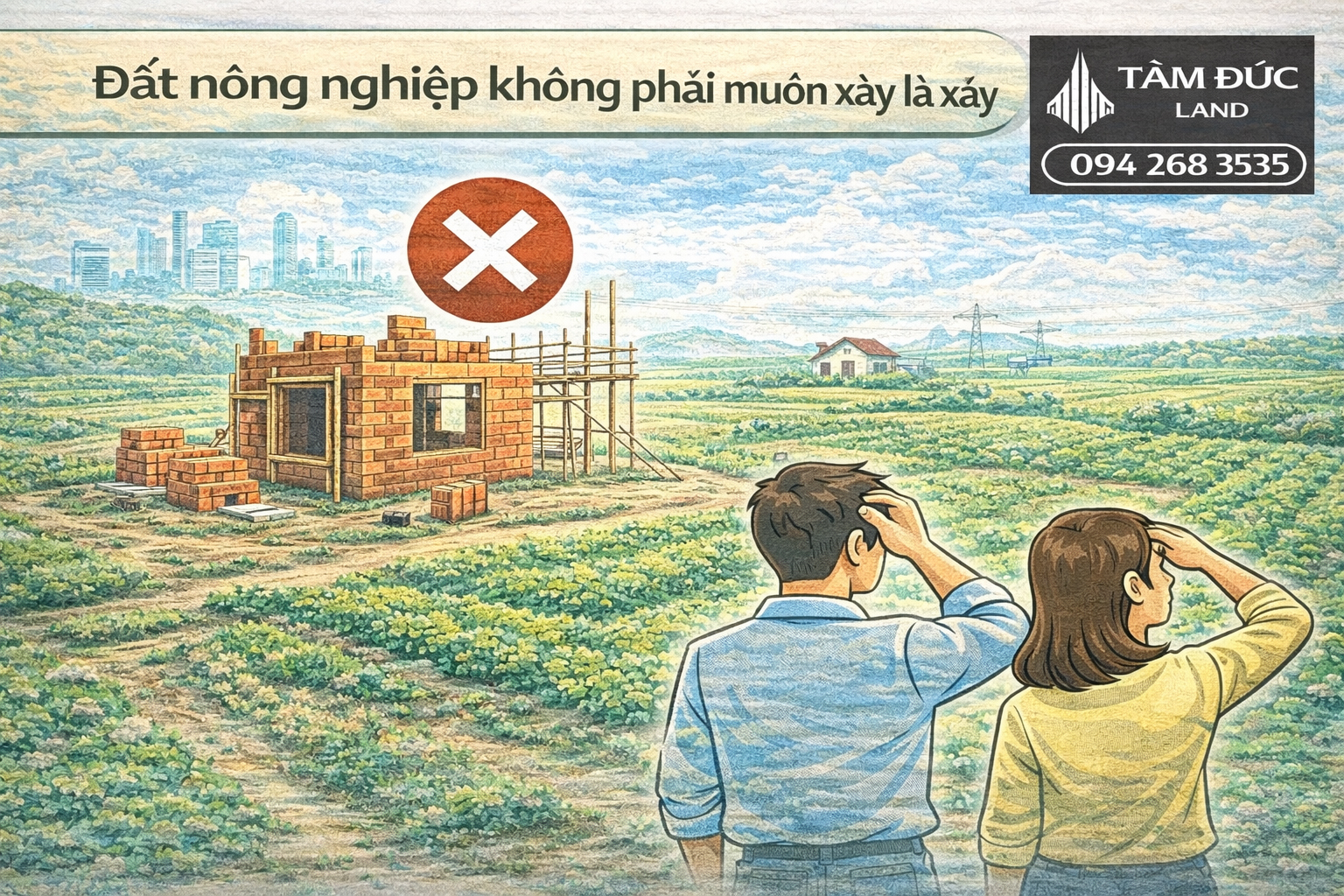 dat nong nghiep khong phai muon xay la