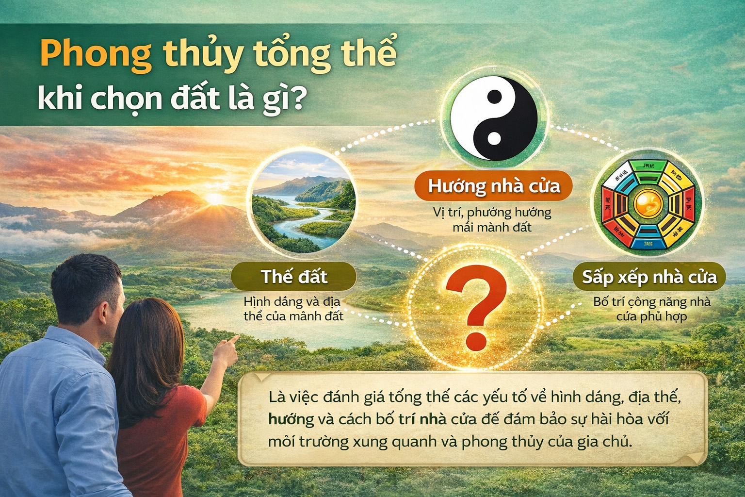 phong thuy tong the khi chon dat la gi