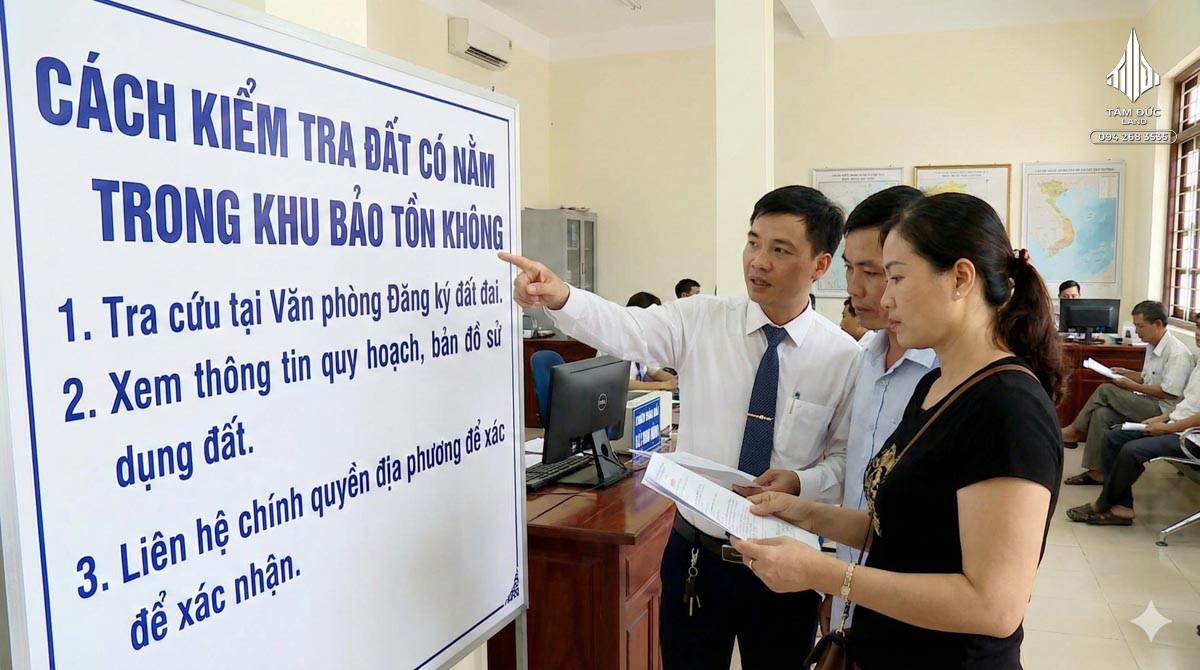 Cách kiểm tra đất có nằm trong khu bảo tồn không 