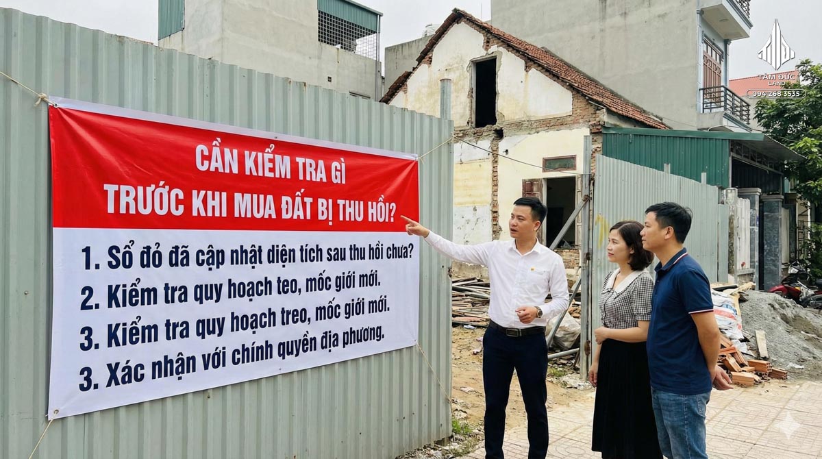 Cần kiểm tra gì trước khi mua đất bị thu hồi?