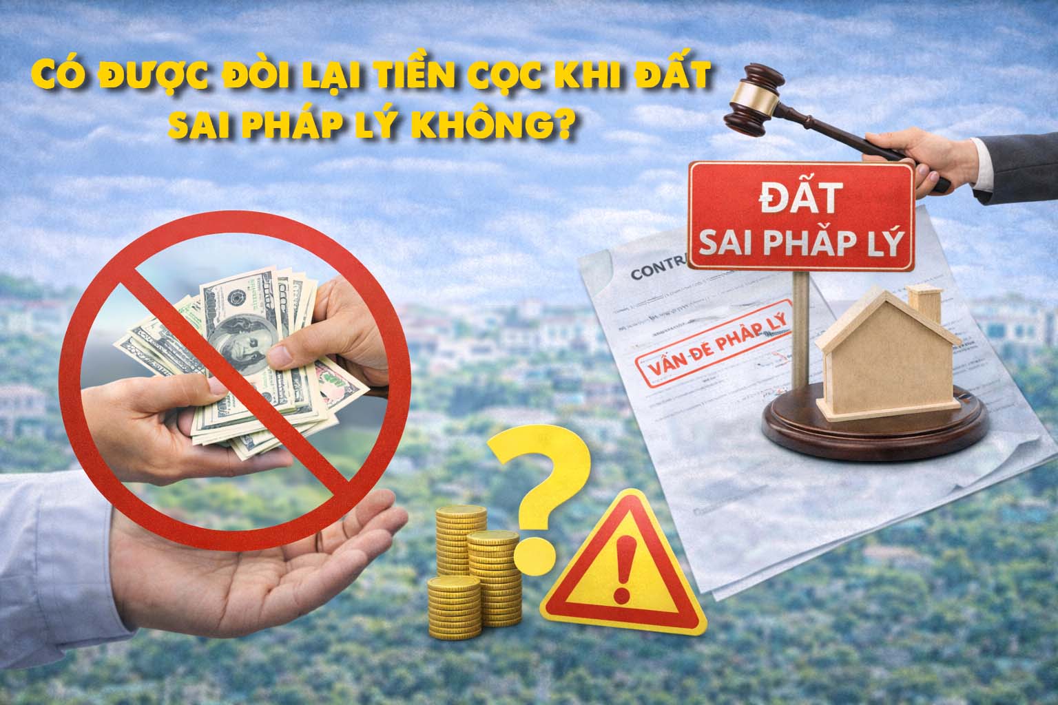 co duoc doi lai tien coc khi dat sai phap ly khong