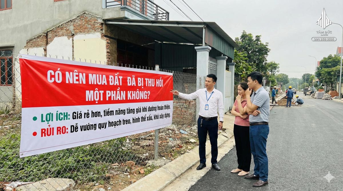 Có nên mua đất đã bị thu hồi một phần không?