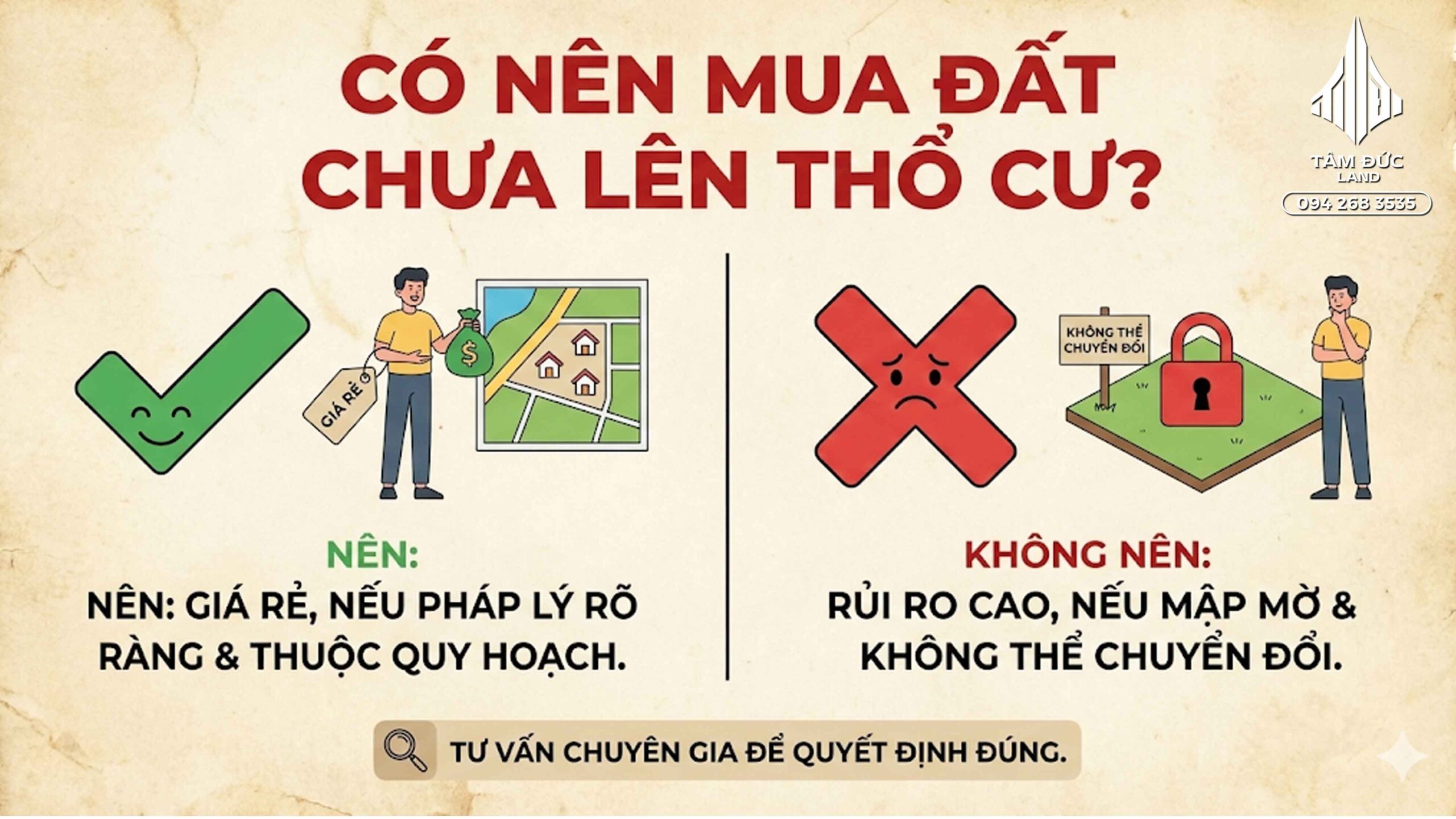 Đất chưa chuyển mục đích mua được không | Đức BĐS Ninh Bình 6 co nen mua dat chua len tho cu khong scaled