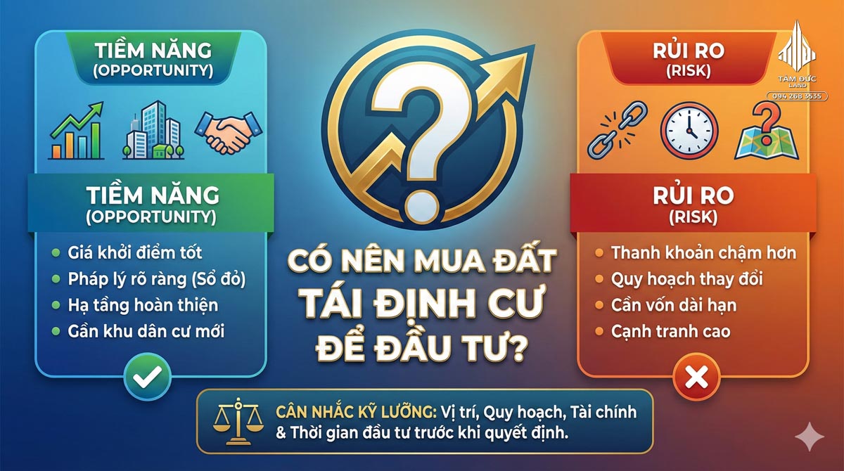 Đất nằm trong khu tái định cư có nên mua | Đức BĐS Ninh Bình 6 Có nên mua đất tái định cư để đầu tư?