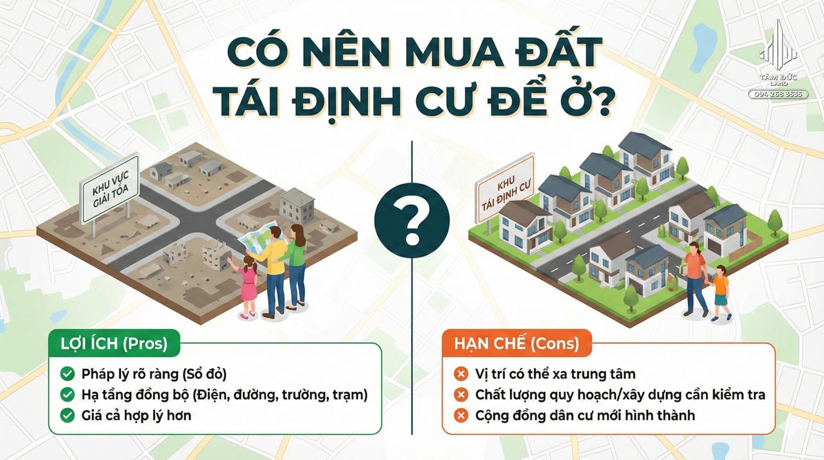 Đất nằm trong khu tái định cư có nên mua | Đức BĐS Ninh Bình 5 Có nên mua đất tái định cư để ở?
