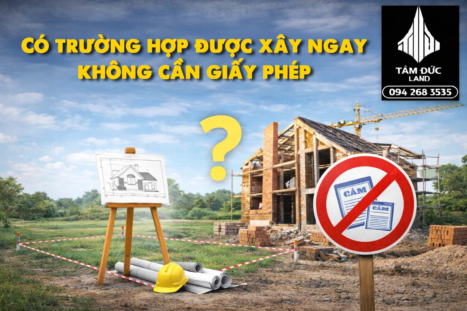 co truong hop duoc xay ngay khong can giay phep