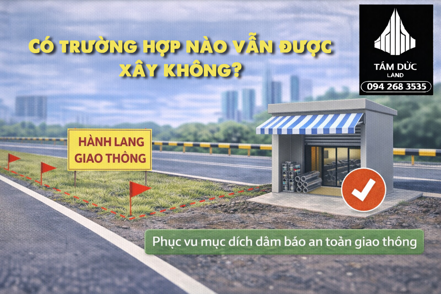 co truong hop nao van duoc xay trong hanh lang giao thong