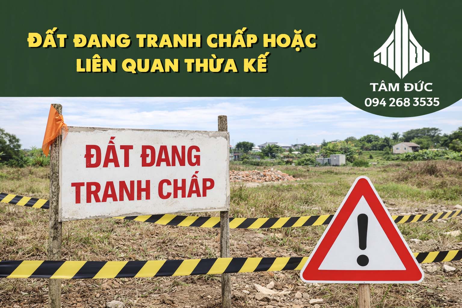 dat dang tranh chap hoac lien quan thua ke