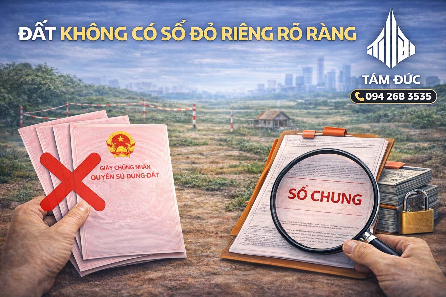 dat khong co so do rieng ro rang