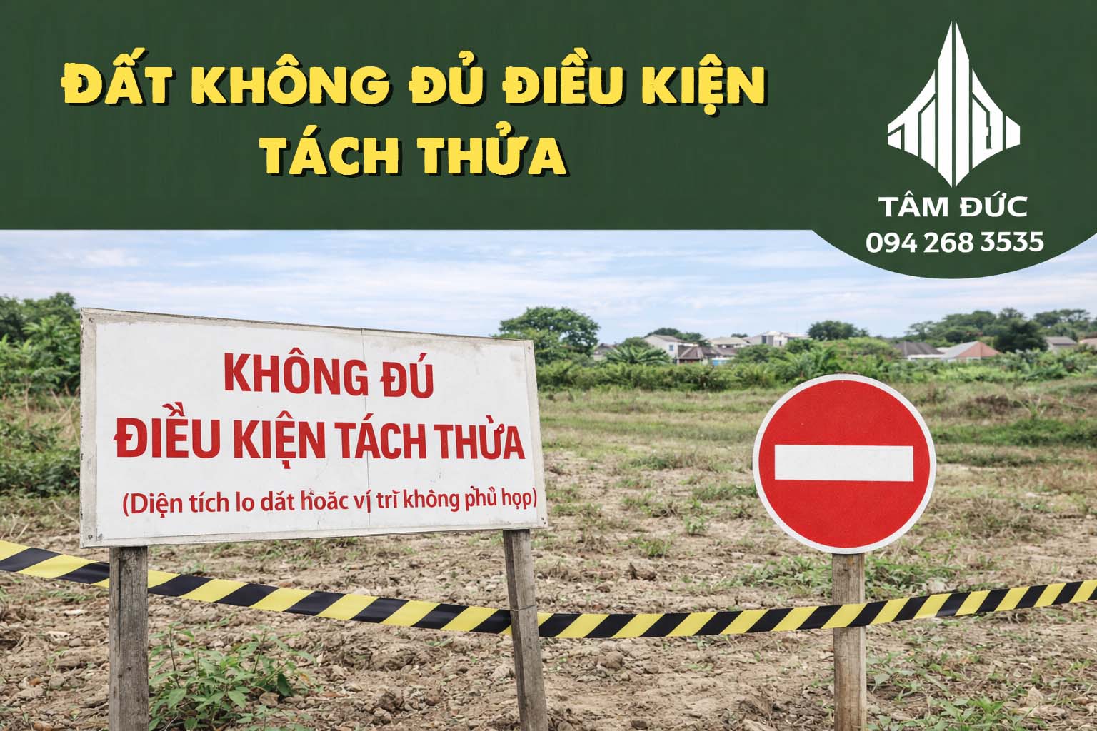 dat khong du dieu kien tach thua