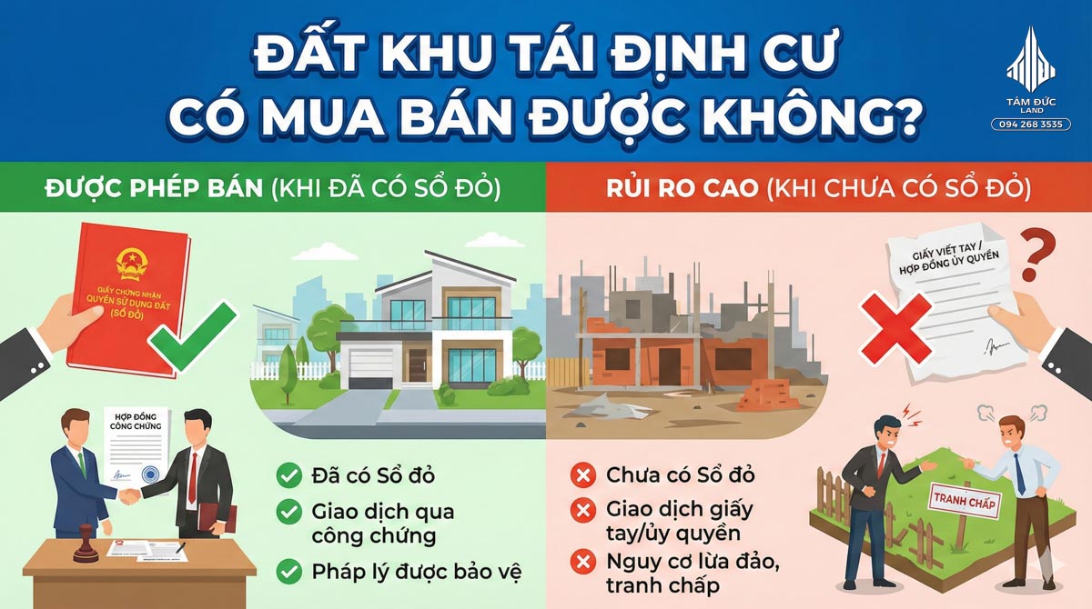 Đất nằm trong khu tái định cư có nên mua | Đức BĐS Ninh Bình 2 Đất khu tái định cư có mua bán được không?