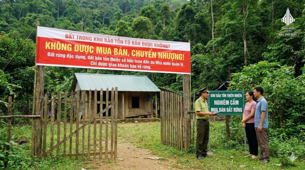 Đất nằm trong khu bảo tồn có bán được không?