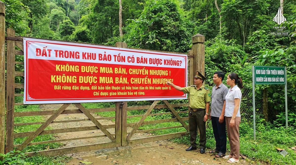 Đất nằm trong khu bảo tồn có bán được không?