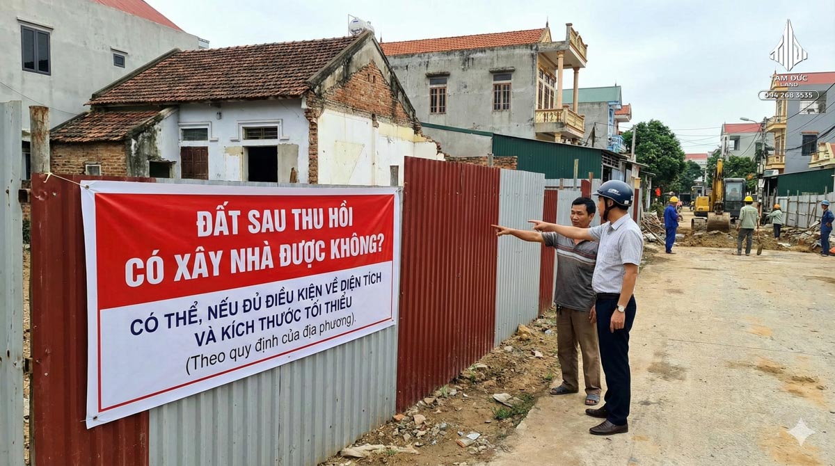 Đất sau thu hồi có xây nhà được không?