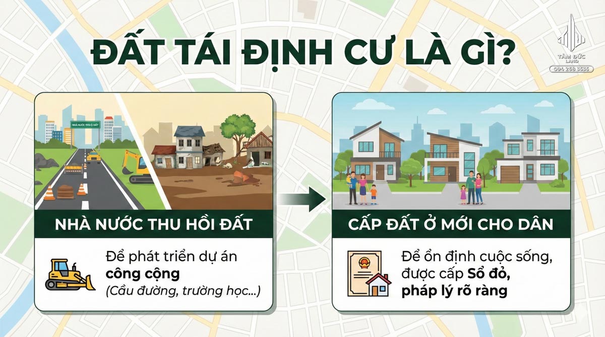 Đất nằm trong khu tái định cư có nên mua | Đức BĐS Ninh Bình 1 Đất tái định cư là gì?
