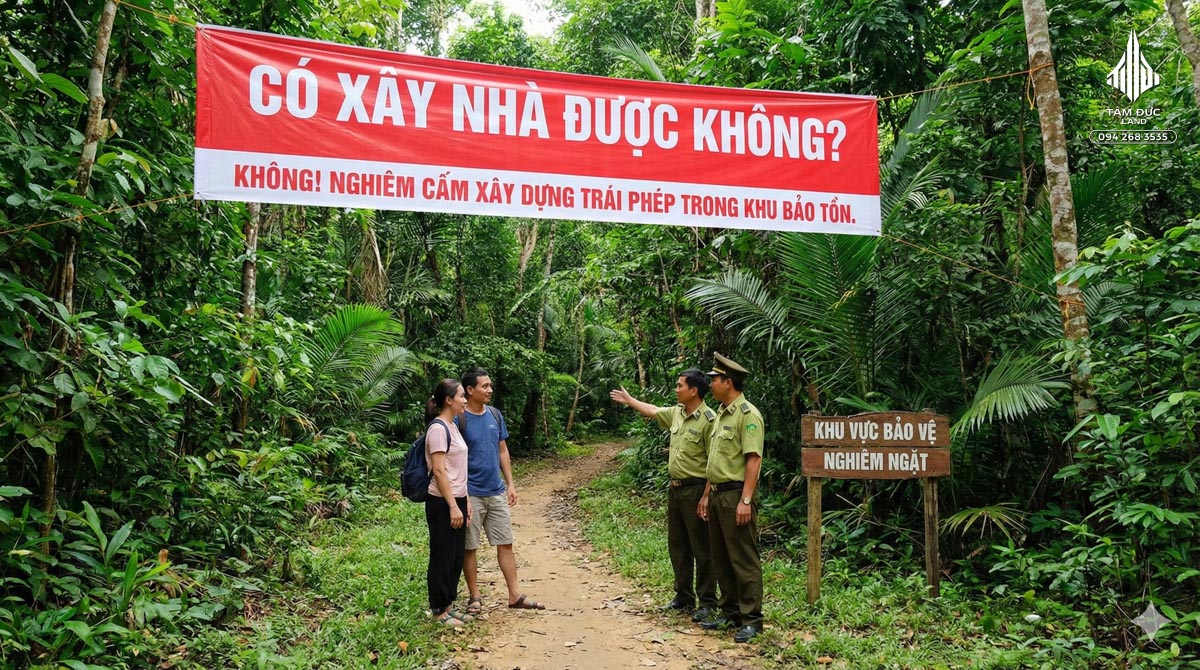 Đất trong khu bảo tồn có xây nhà được không?