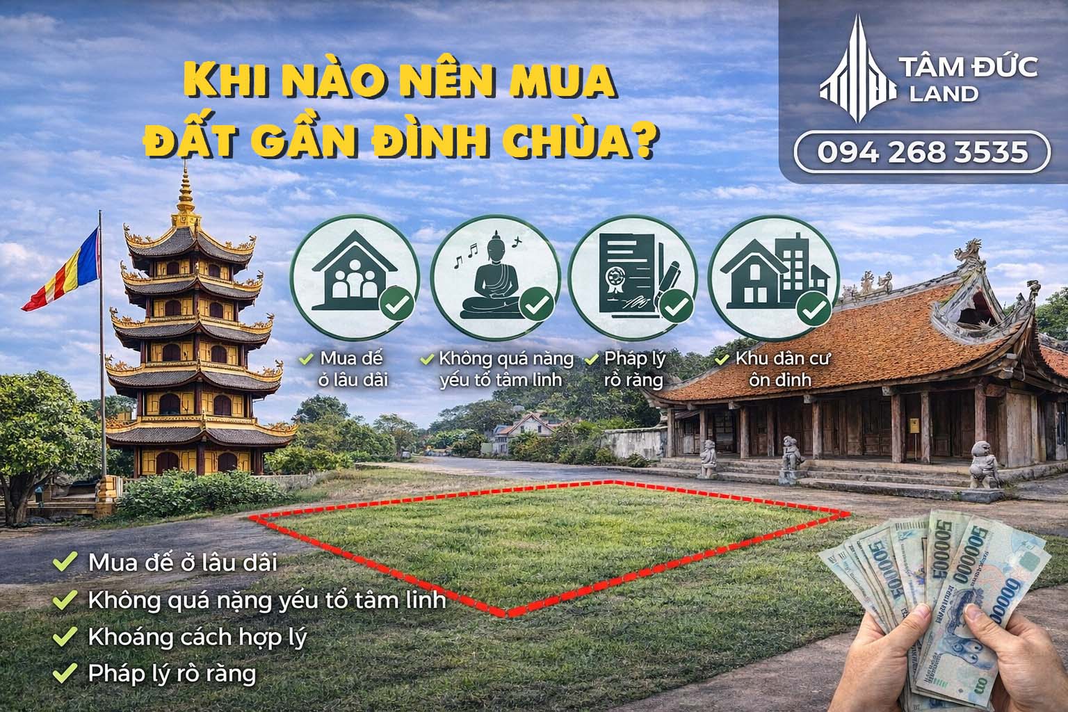 khi nao nen mua dat gan dinh chua