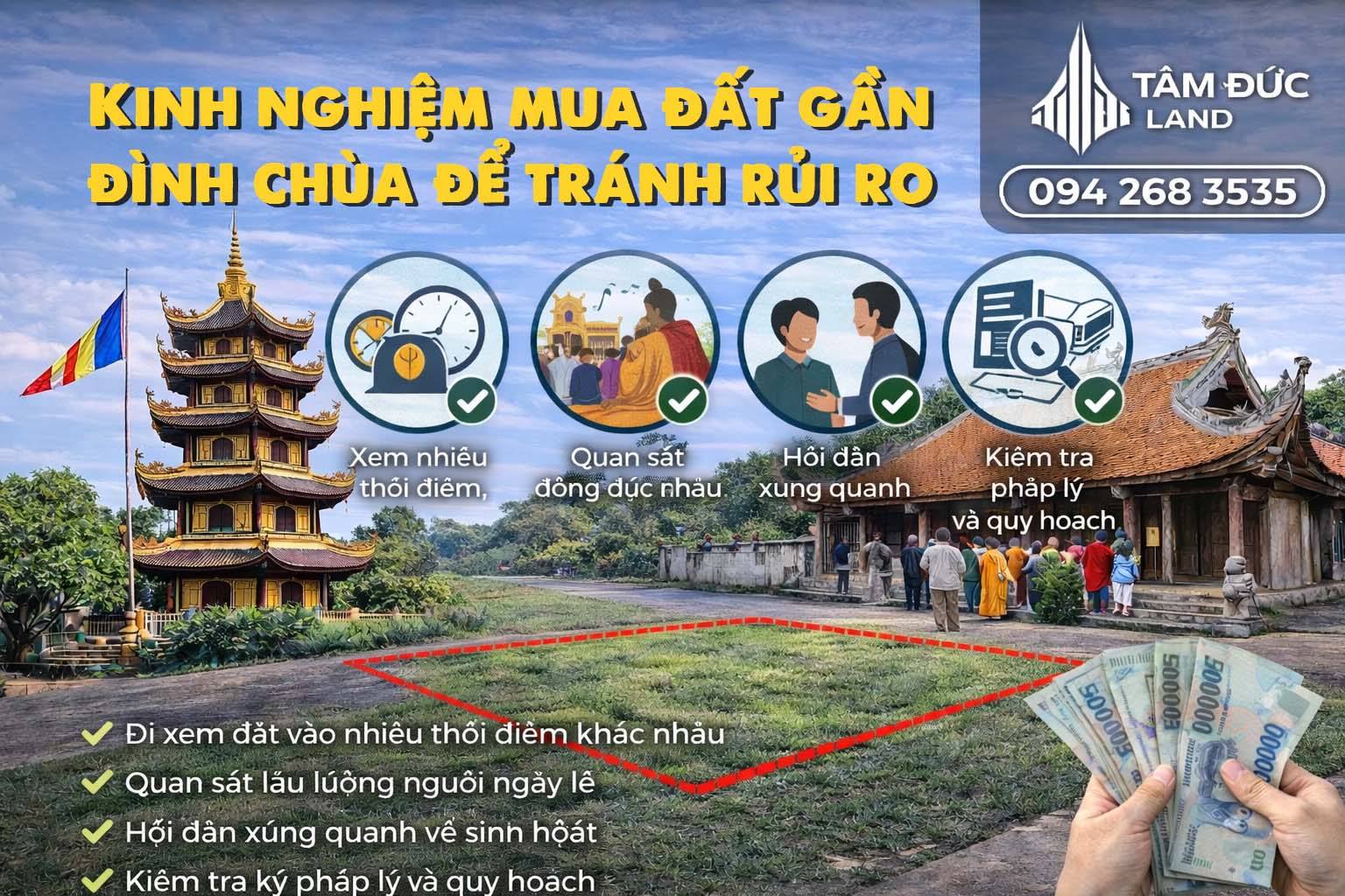 kinh nghiem mua dat gan dinh chua de tranh rui ro