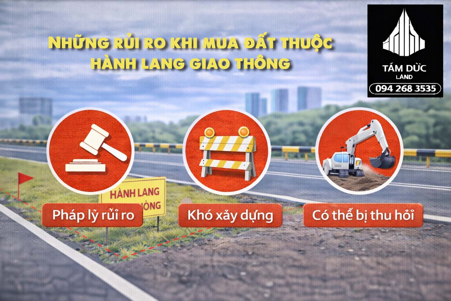 nhung rui ro khi mua dat thuoc hanh lang giao thong