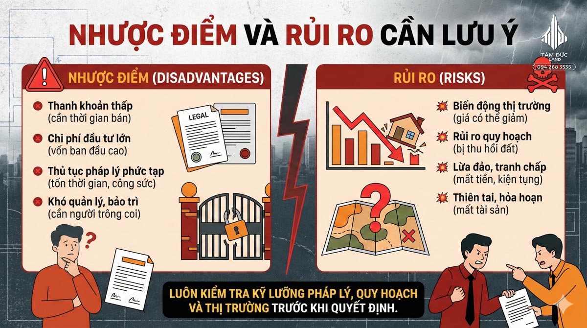 Đất nằm trong khu tái định cư có nên mua | Đức BĐS Ninh Bình 4 Nhược điểm và rủi ro khi mua đất tái định cư