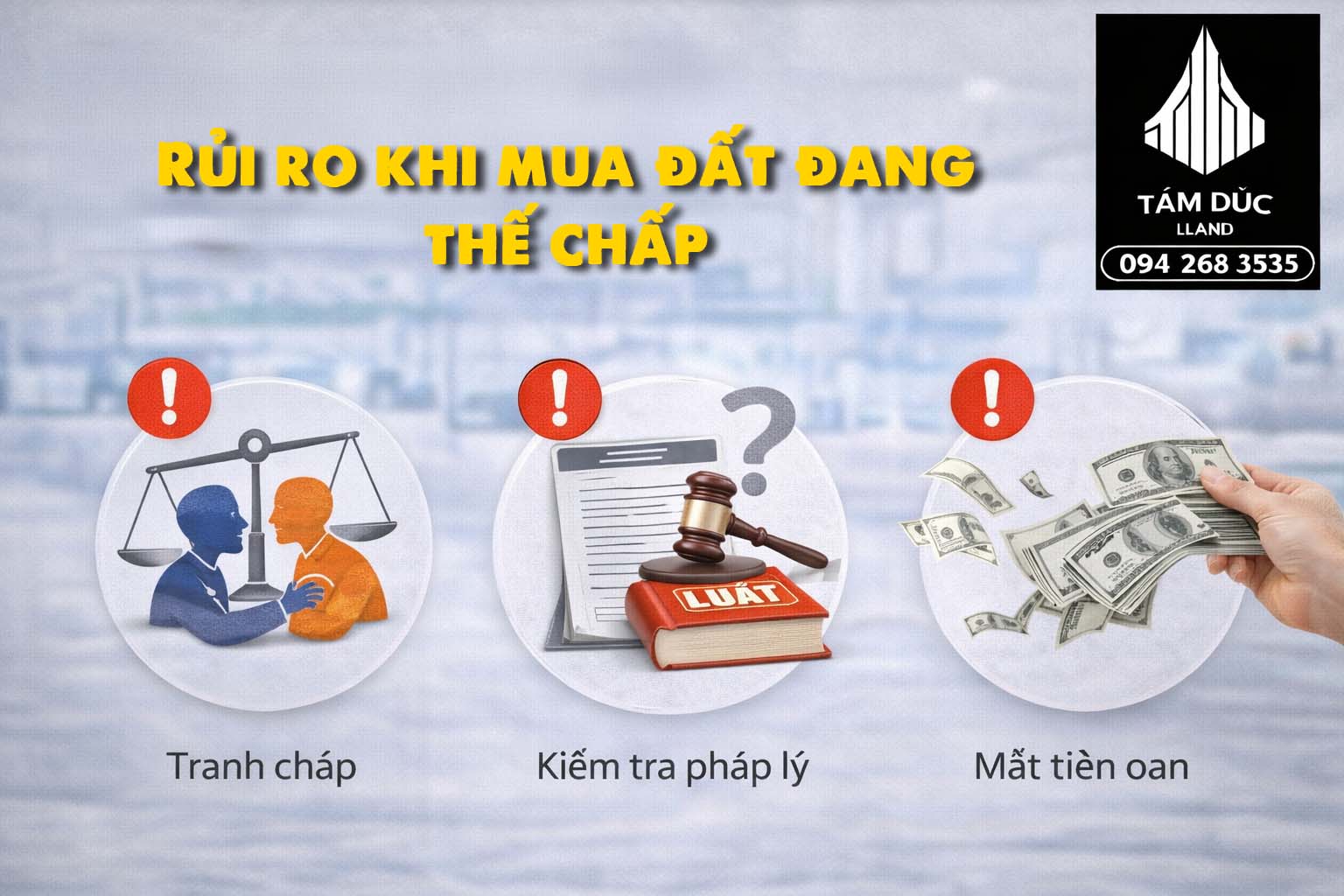 Đất đang thế chấp có mua được không | Đức BĐS Ninh Bình 5 rui ro khi mua dat dang the chap