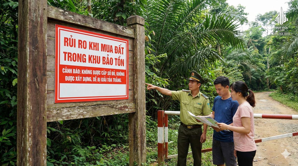 Rủi ro khi mua đất trong khu bảo tồn 
