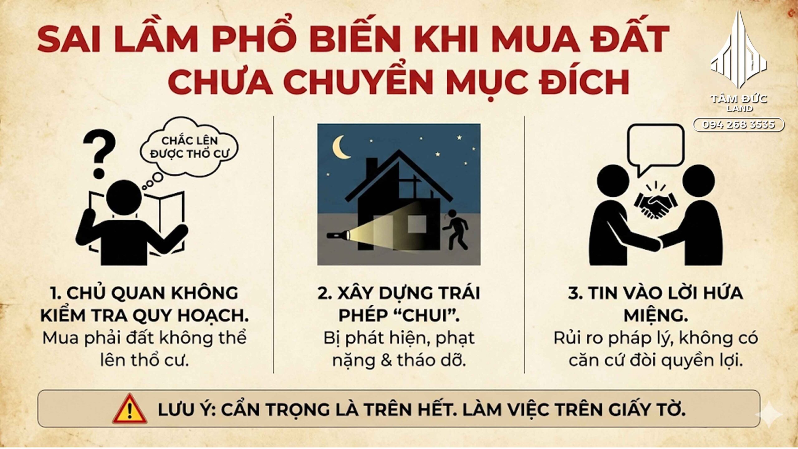 Đất chưa chuyển mục đích mua được không | Đức BĐS Ninh Bình 7 sai lam khi mua dat chua chuyen muc dich scaled