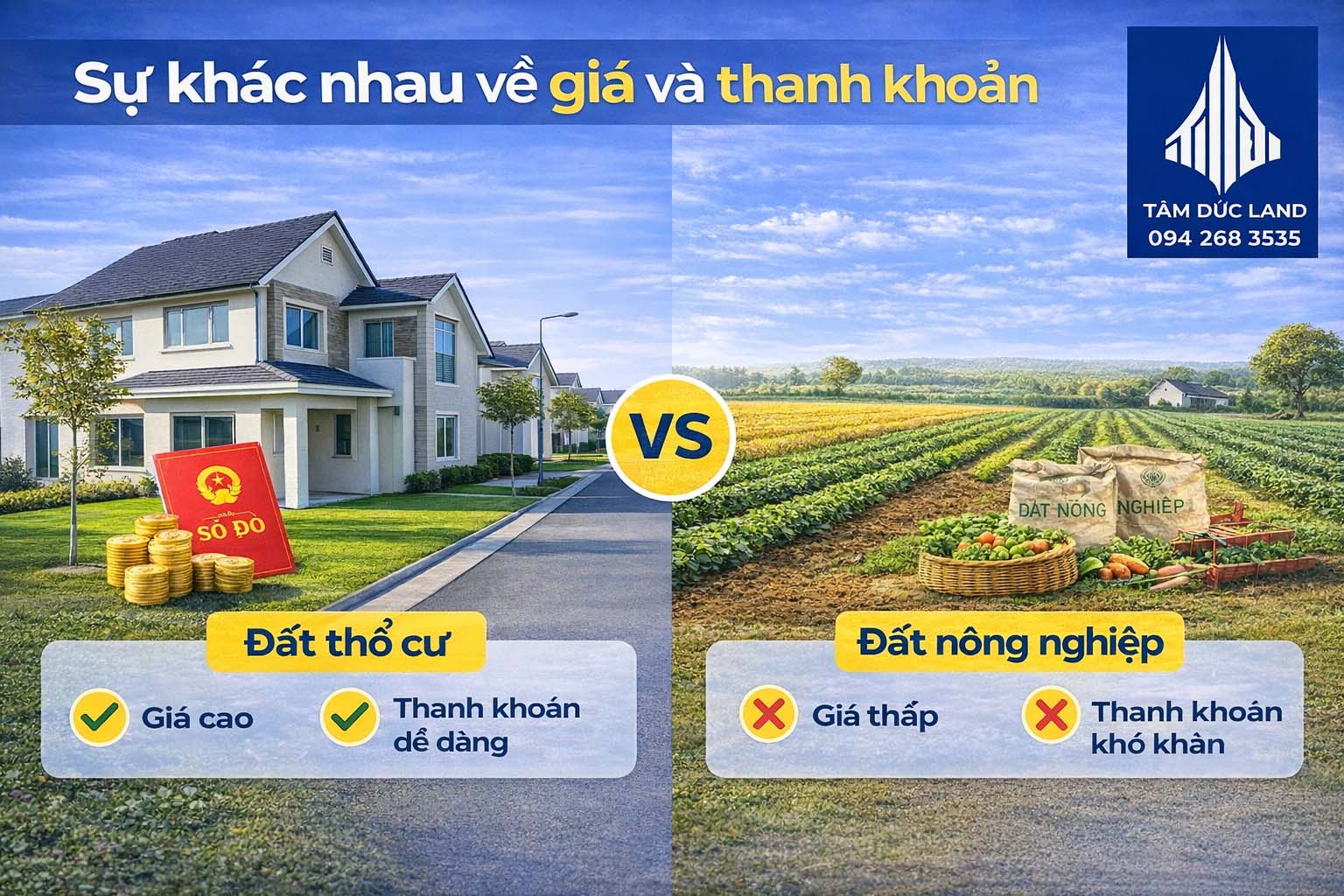 su khac nhau ve gia va thanh khoan
