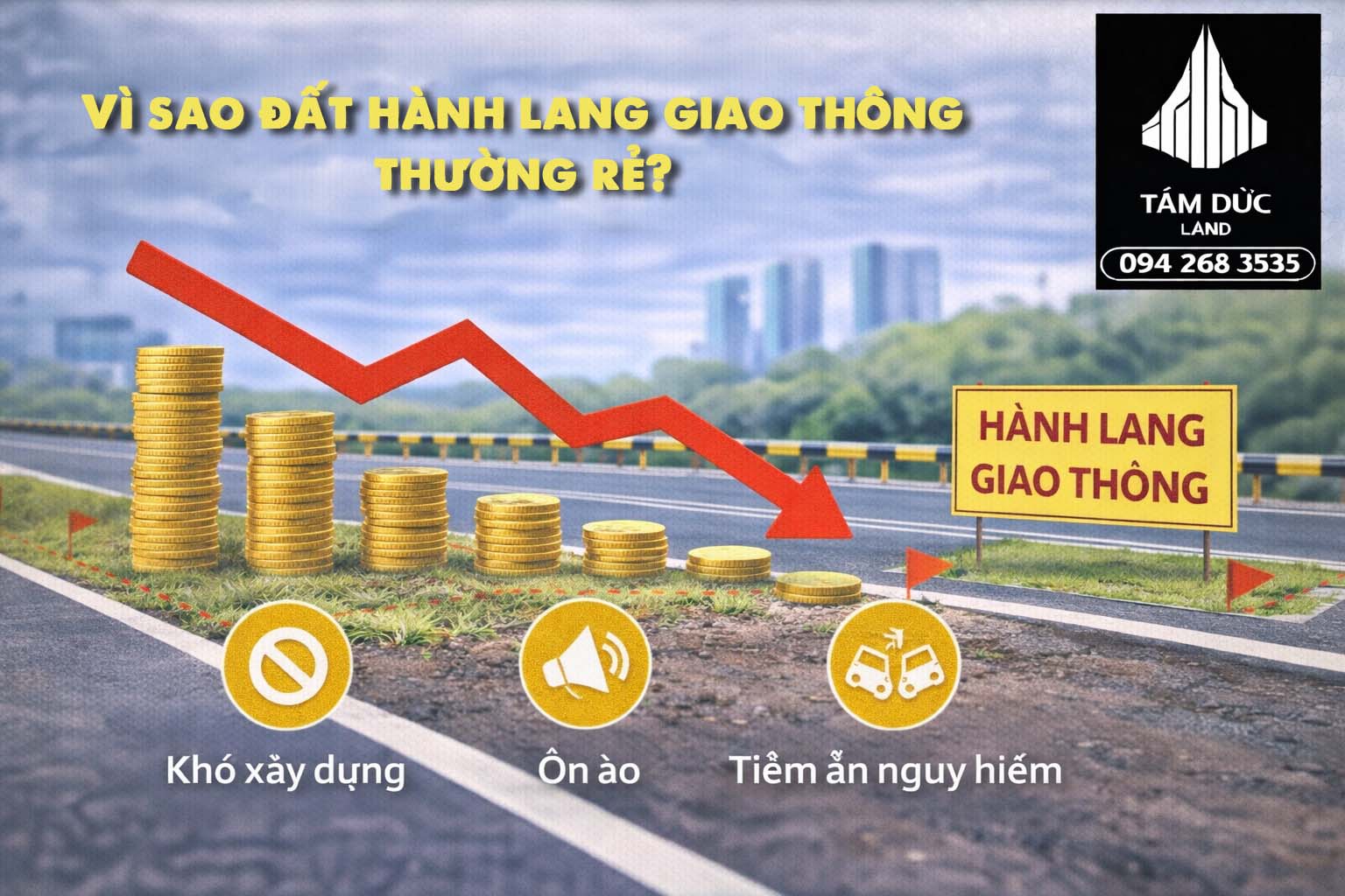 vi sao dat hanh lang giao thong thuong re