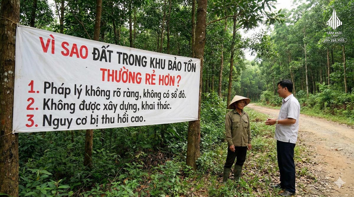 Vì sao đất trong khu bảo tồn thường rẻ hơn?
