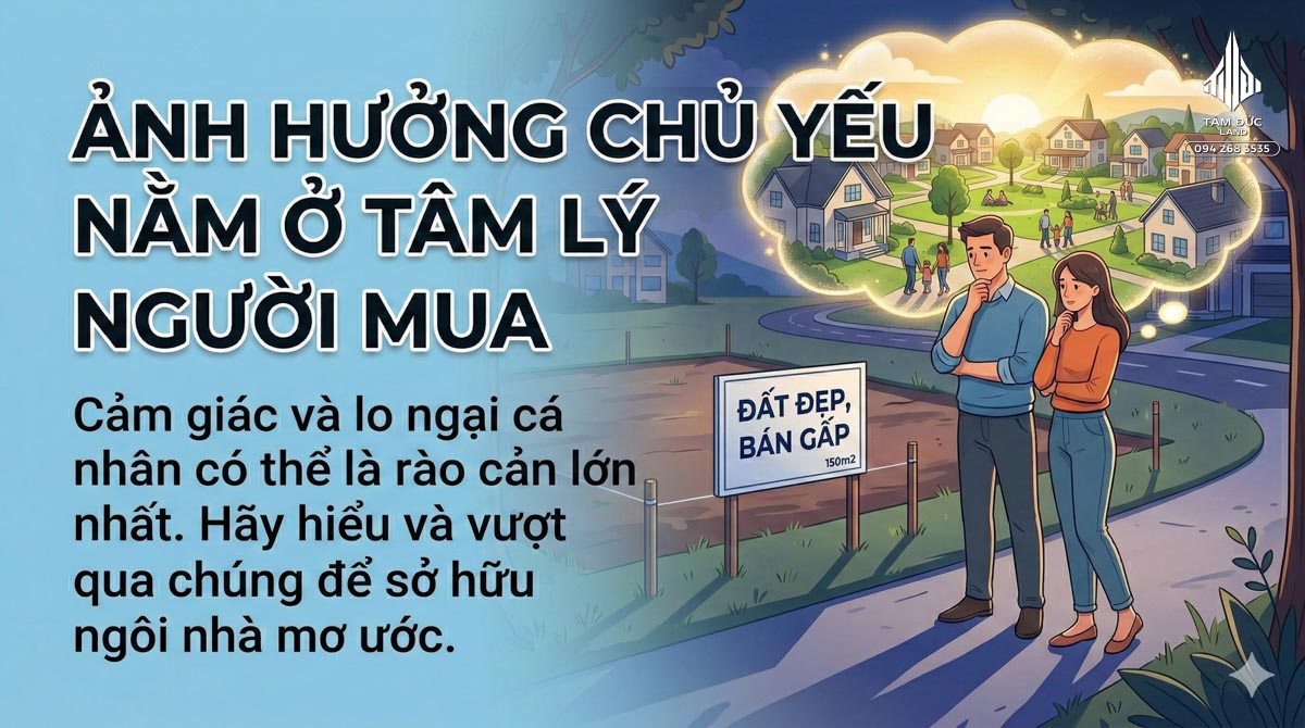 Ảnh hưởng chủ yếu nằm ở tâm lý người mua