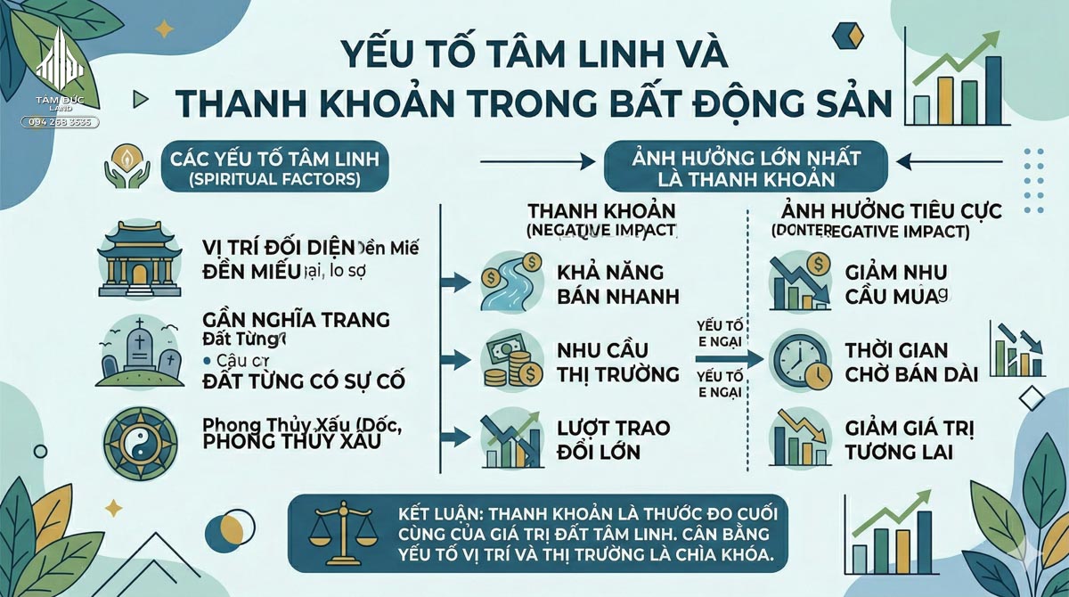 Đất có yếu tố tâm linh có ảnh hưởng giá trị không | Đức BĐS Ninh Bình 4 Ảnh hưởng lớn nhất là thanh khoản