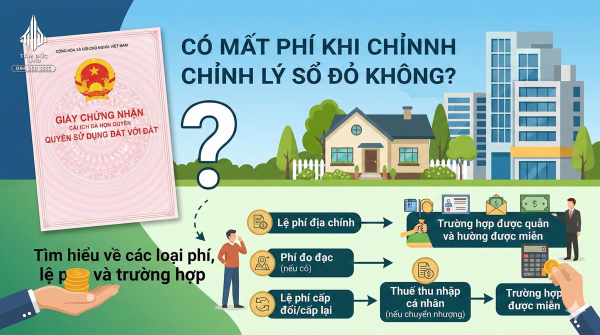 Đất có sai sót thông tin trên sổ xử lý thế nào | Đức BĐS Ninh Bình 6 Chỉnh lý sổ đỏ có mất phí không?