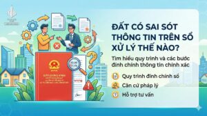 Đất có sai sót thông tin trên sổ xử lý thế nào?