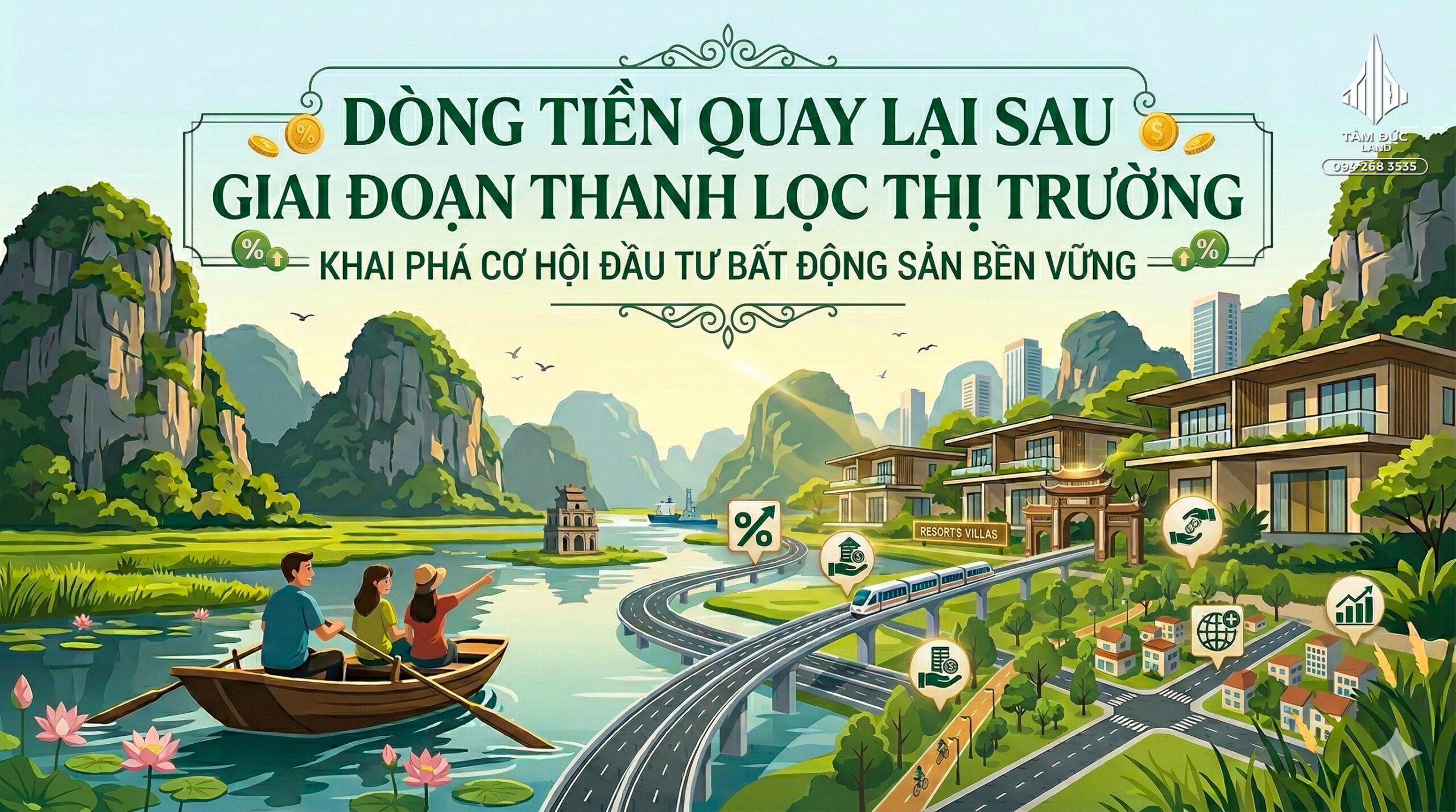 Dòng tiền đầu tư quay lại Ninh Bình 2026