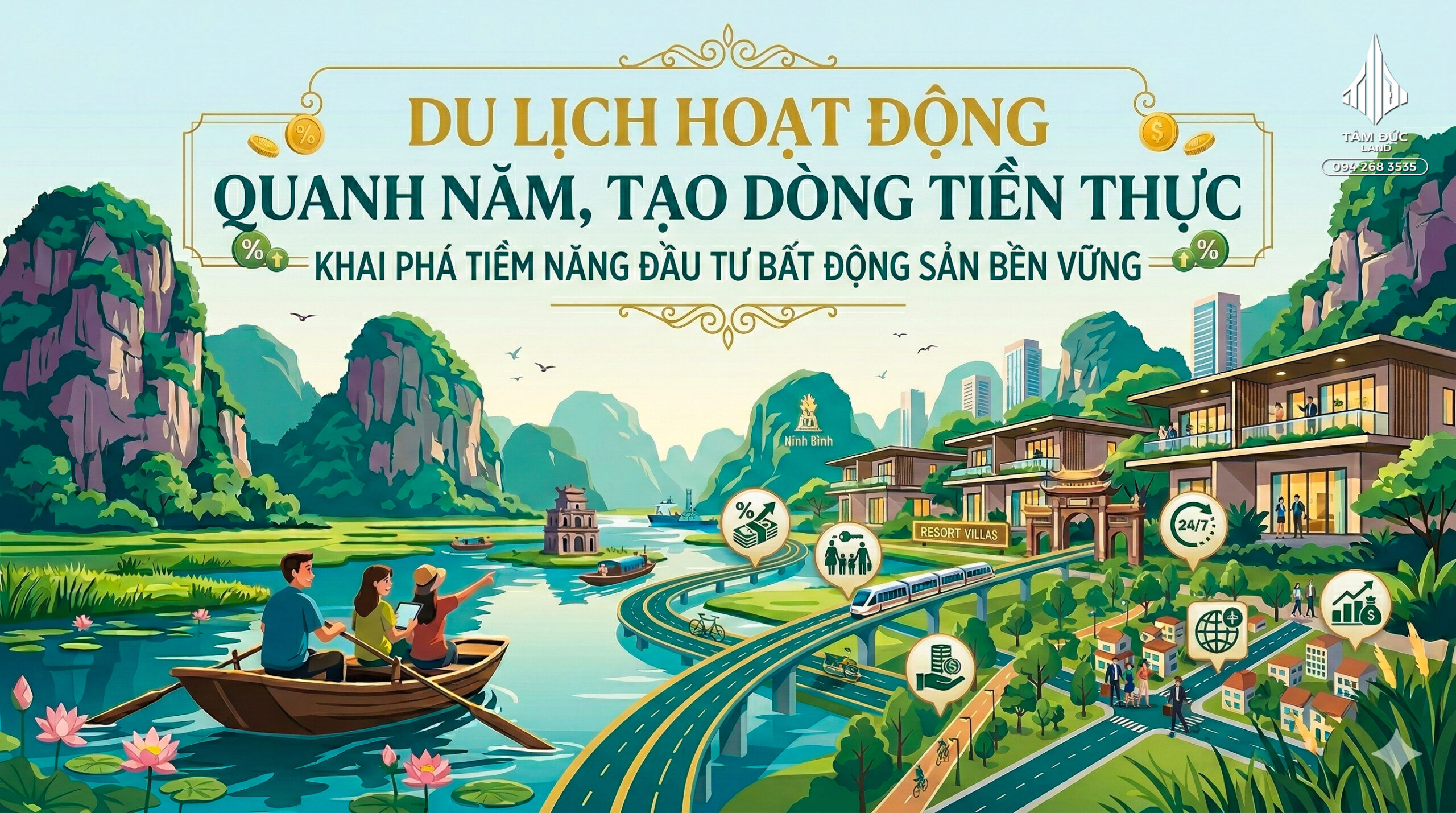 Du lịch Ninh Bình hoạt động quanh năm tạo dòng tiền thực