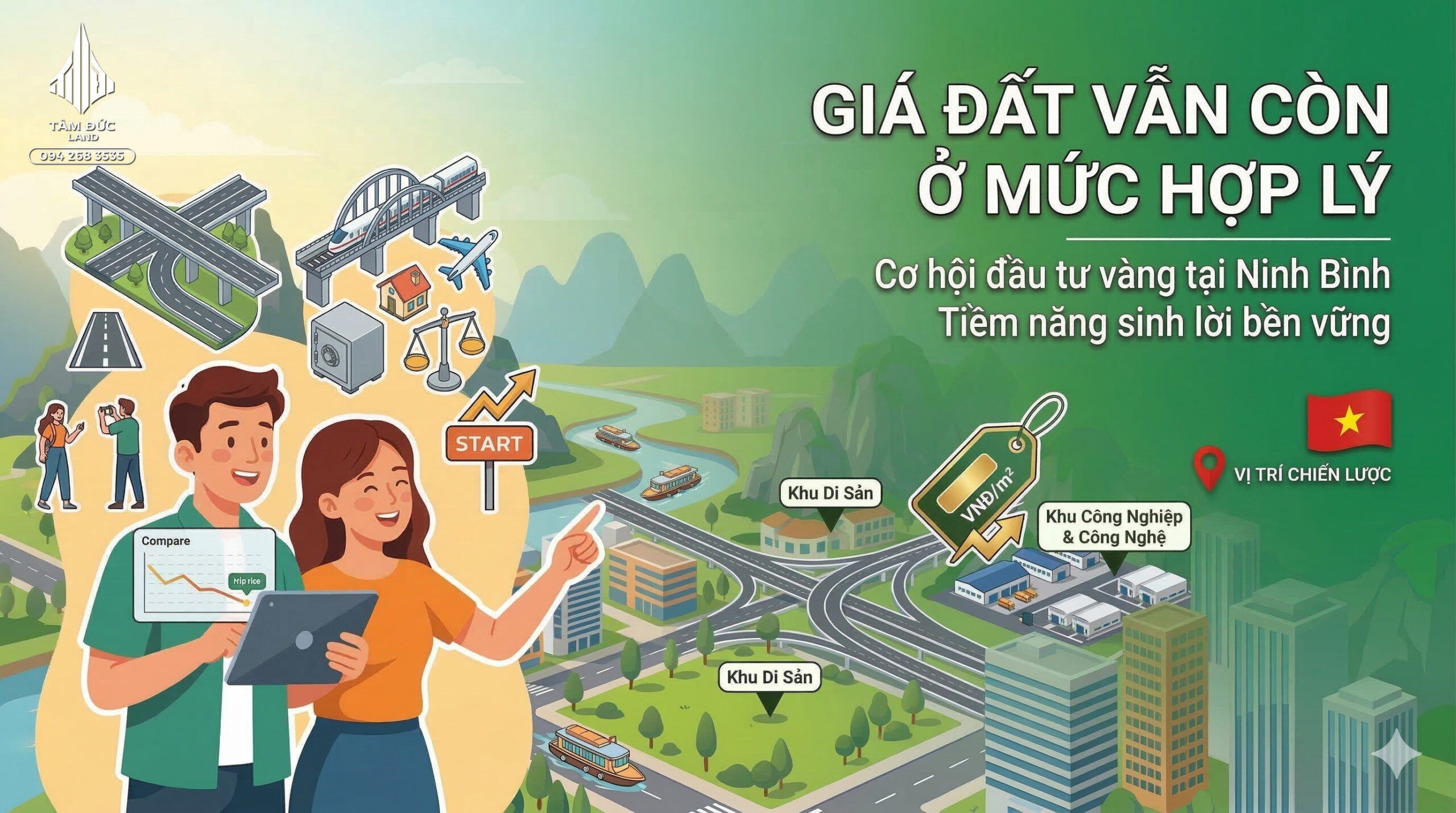 Giá đất Ninh Bình vẫn còn ở mức hợp lý
