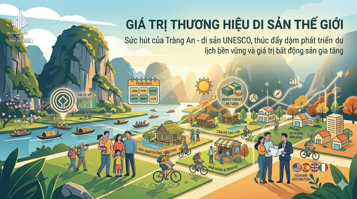 Đất quanh Tràng An có tiềm năng sinh lời không | Đức BĐS Ninh Bình 3 Giá trị di sản thế giới Tràng An