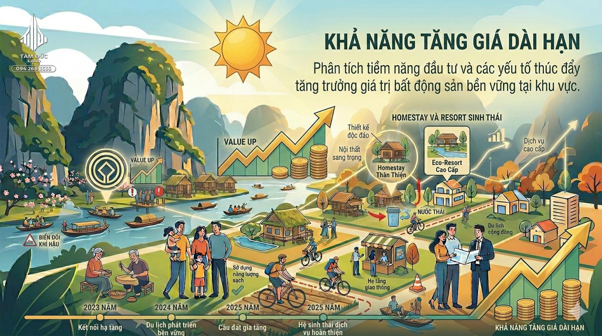 Đất quanh Tràng An có tiềm năng sinh lời không | Đức BĐS Ninh Bình 6 Khả năng tăng giá đất quanh Tràng An