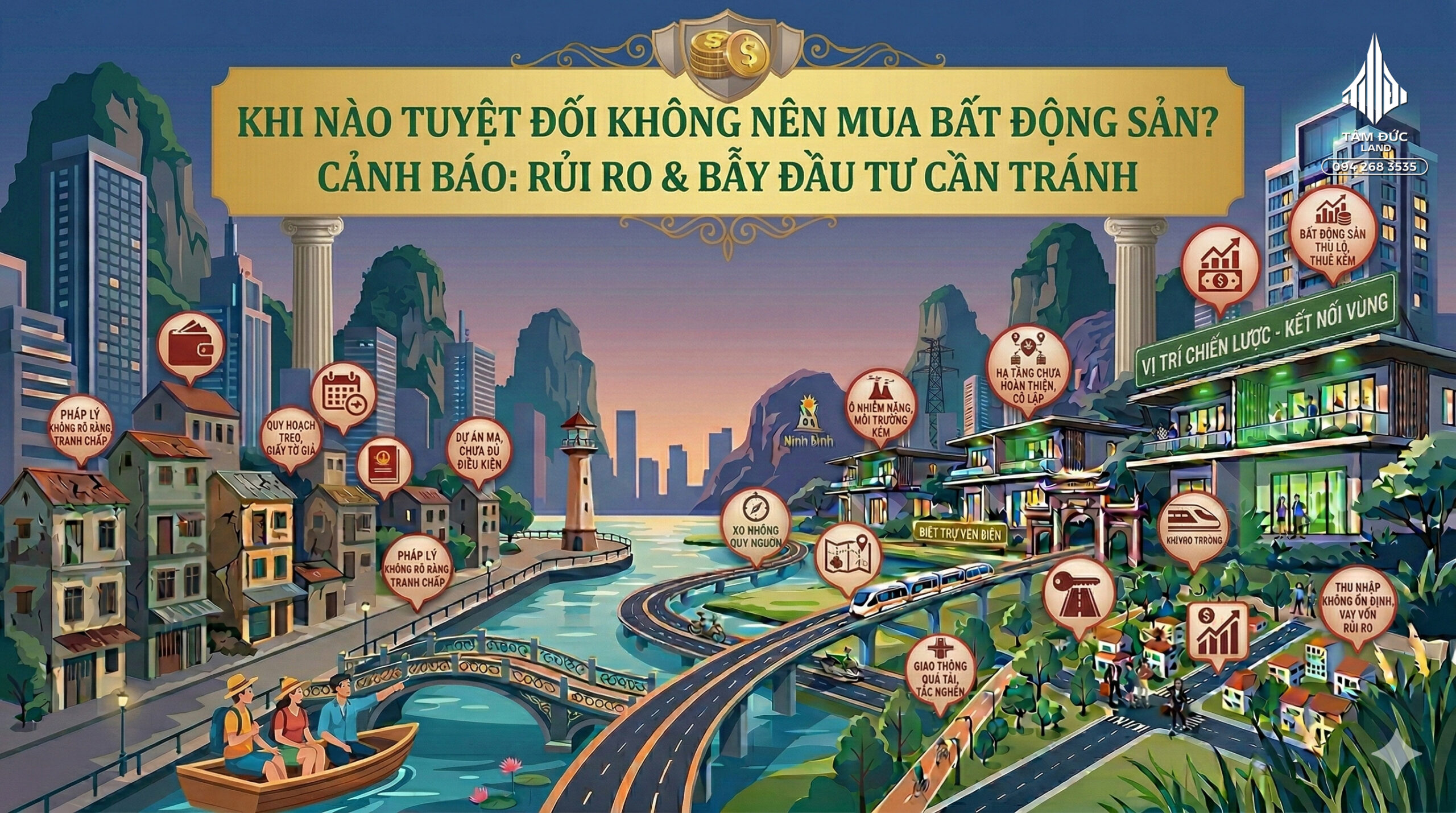 Đất có vấn đề pháp lý nhưng giá rẻ có nên mua | Đức BĐS Ninh Bình 5 Khi nào tuyệt đối không nên mua đất pháp lý yếu?