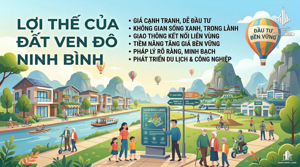 Lợi thế đất ven đô Ninh Bình