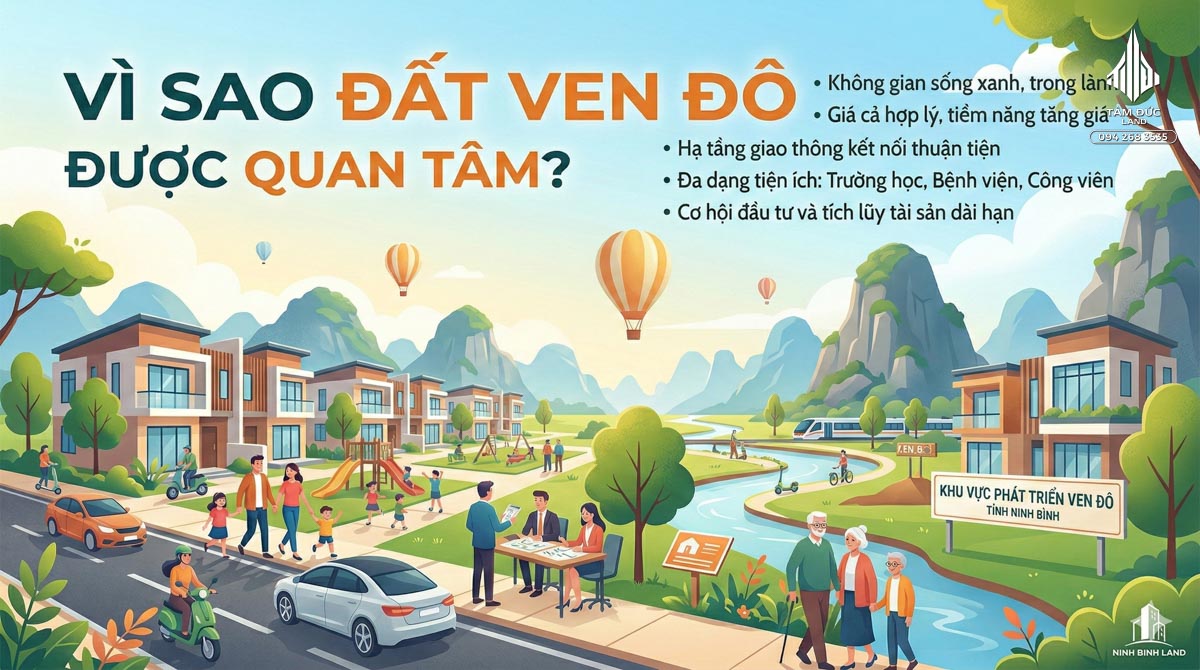 Vì sao đất ven đô được quan tâm?