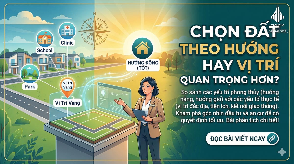 Có nên chọn đất theo hướng hay theo vị trí 