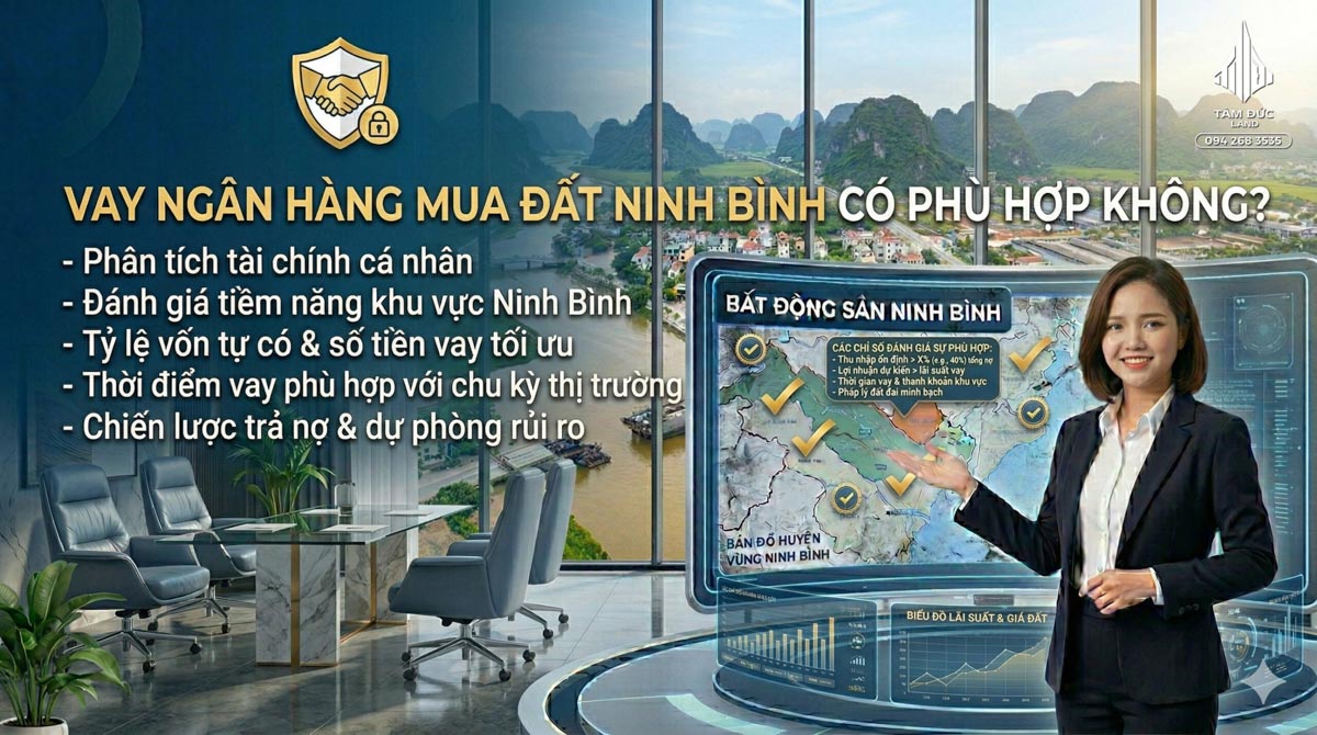 Có nên vay ngân hàng để mua đất Ninh Bình