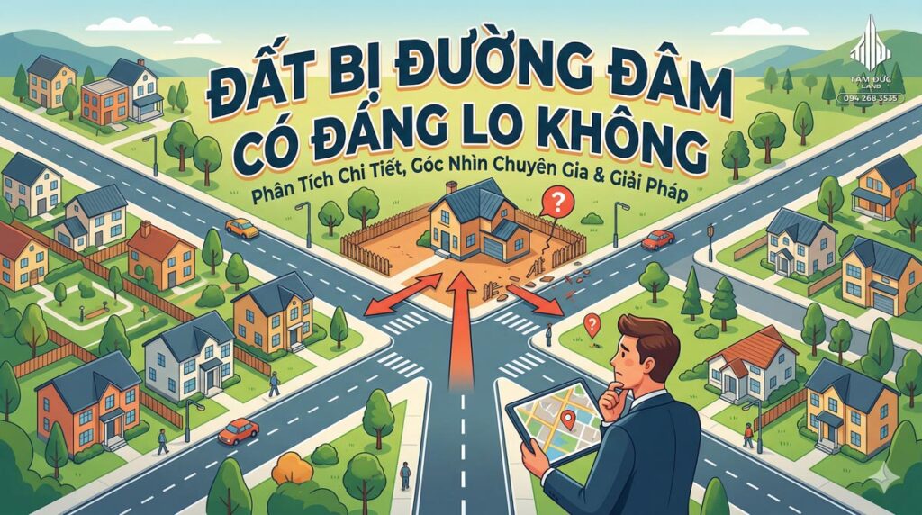 Đất bị đường đâm có đáng lo không | Đức BĐS Ninh Bình 1 Đất bị đường đâm có đáng lo không
