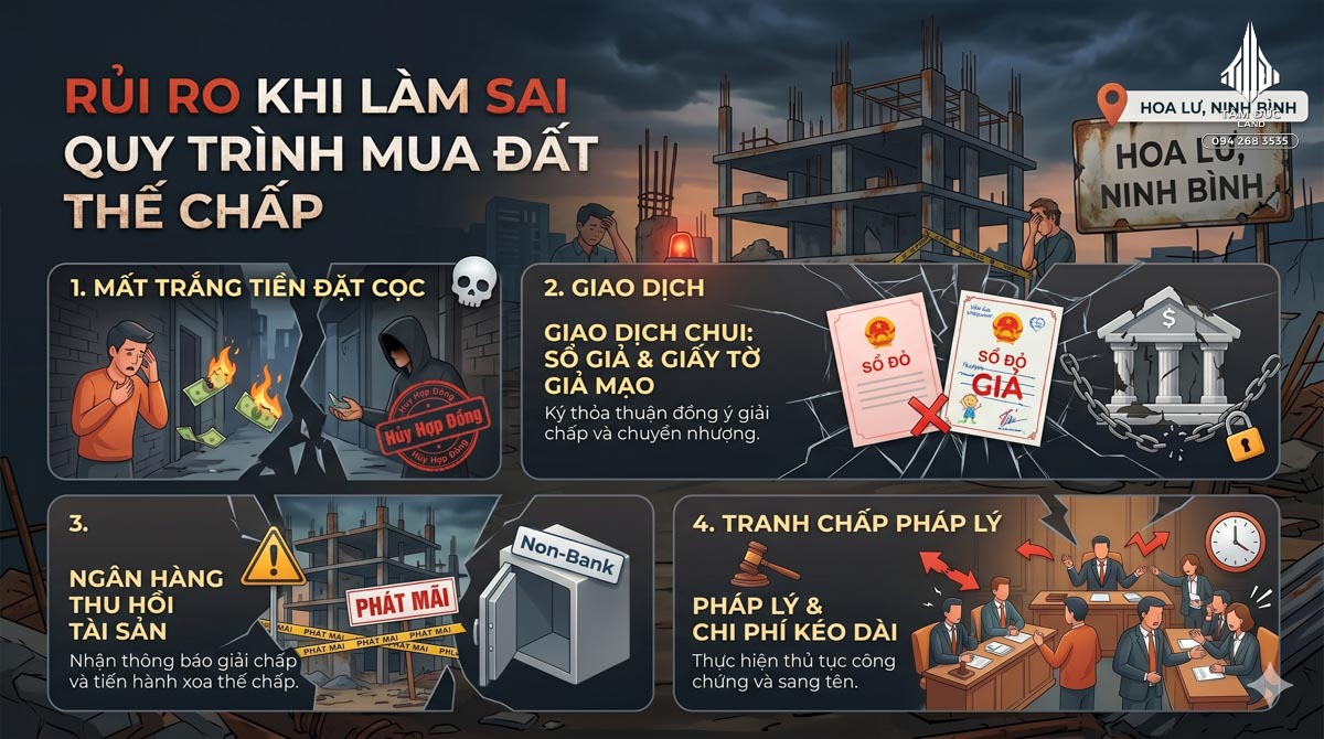 Đất đang thế chấp ngân hàng có mua được không | Đức BĐS Ninh Bình 5 Đất đang thế chấp ngân hàng có mua được không
