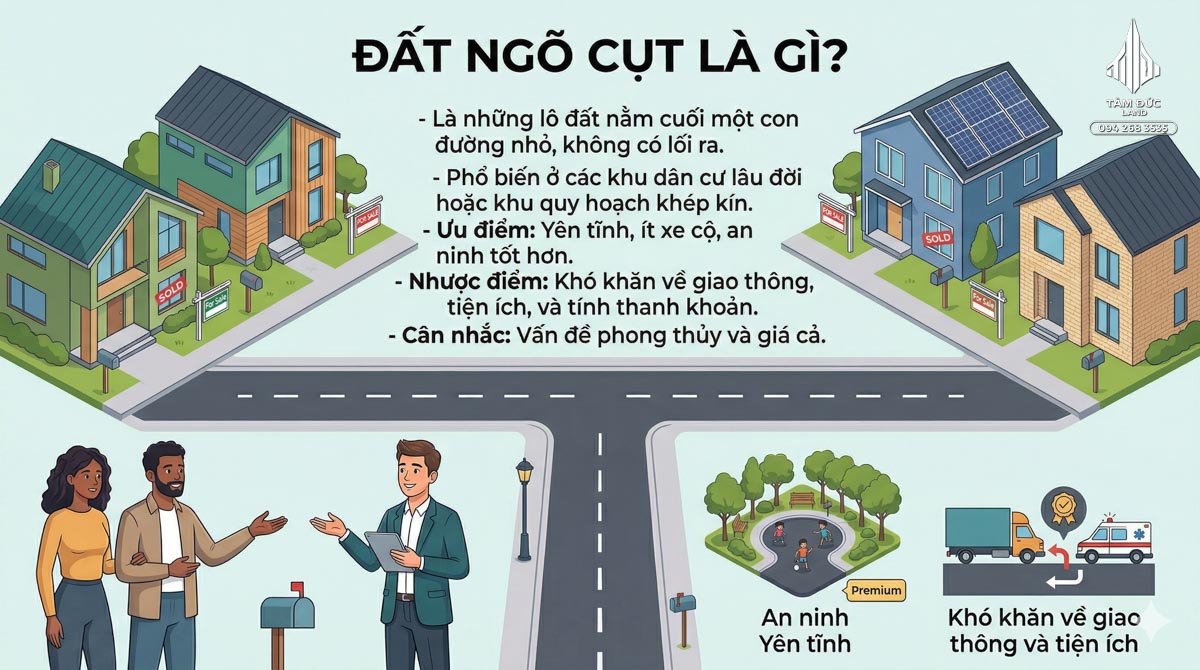 Đất ngõ cụt có ảnh hưởng gì khi ở lâu dài không