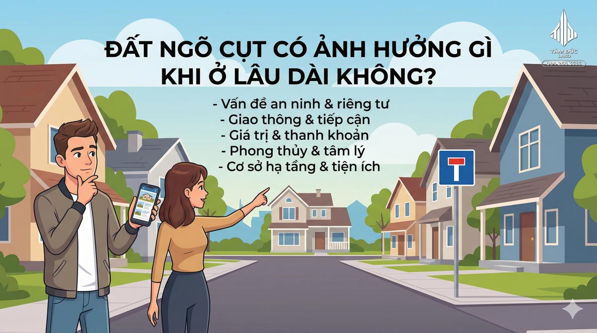 Đất ngõ cụt có ảnh hưởng gì khi ở lâu dài không
